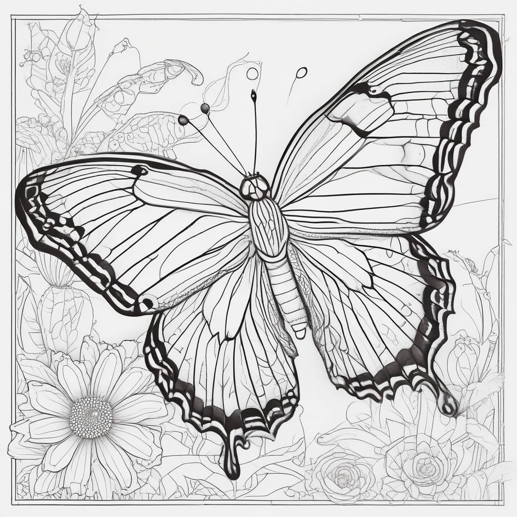 drawing of butterfly 