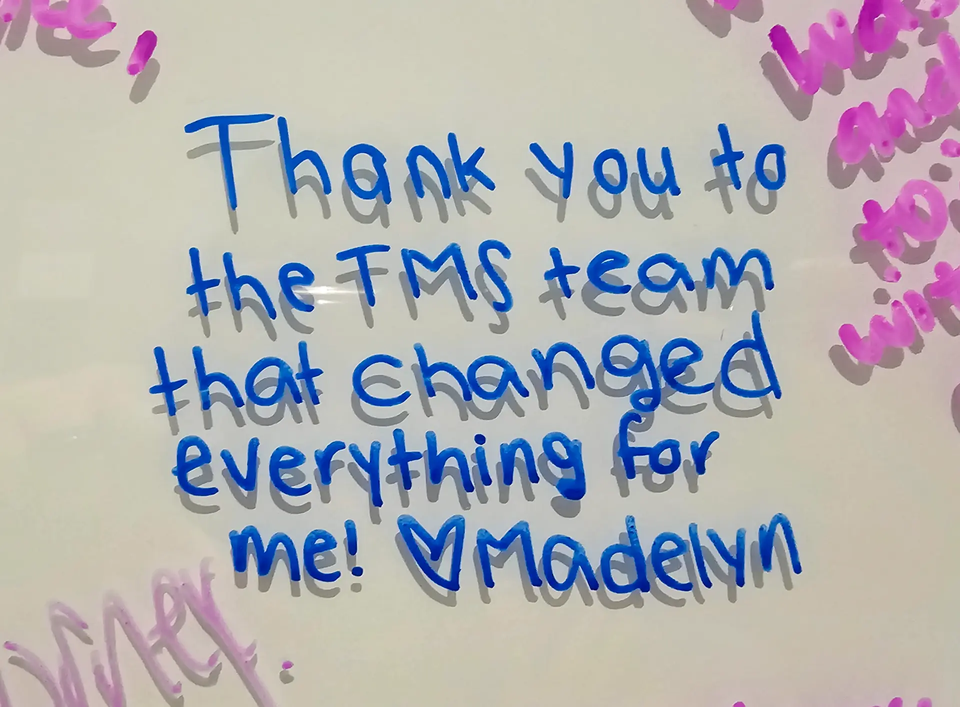 Image: TMS patient feedback
