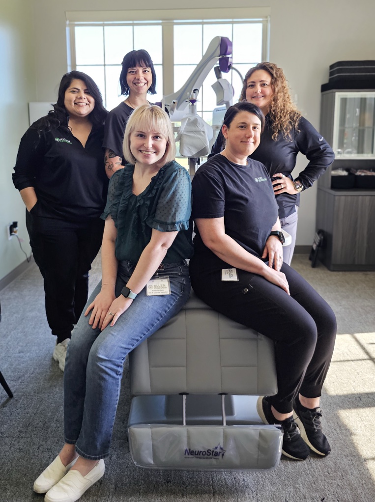 TMS Team around TMS chair