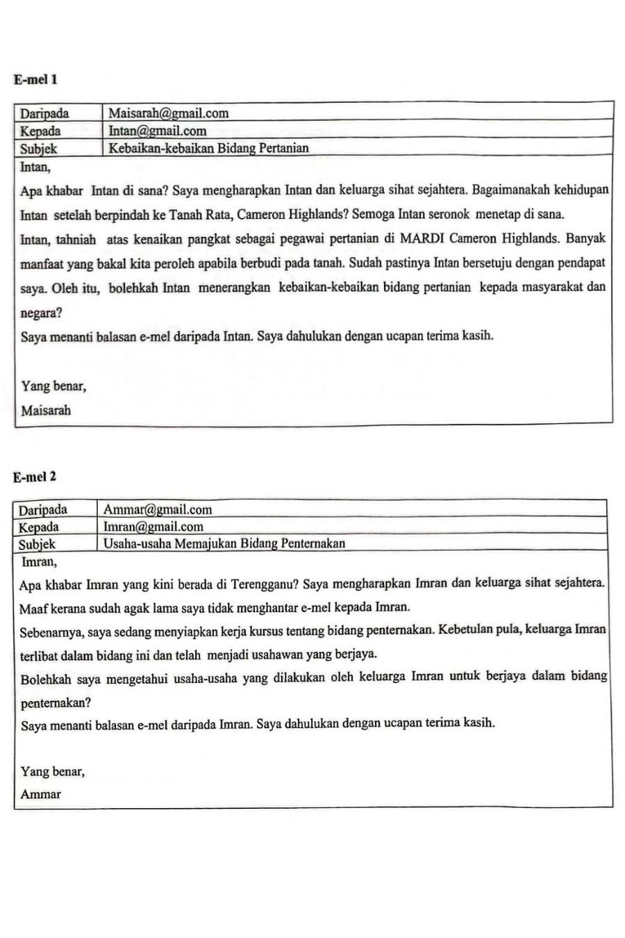 Soalan Bahagian A BM Negeri Sembilan 2024