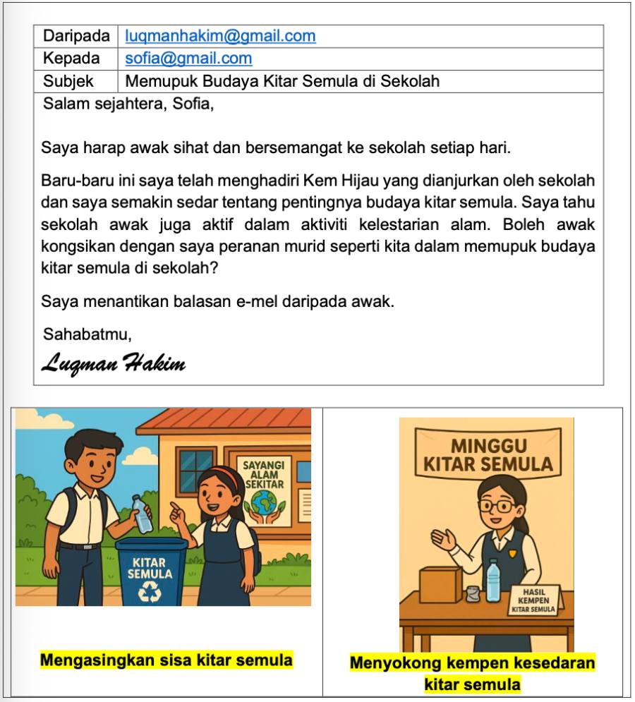 Soalan Bahagian A BM Sabah Tawau 2025
