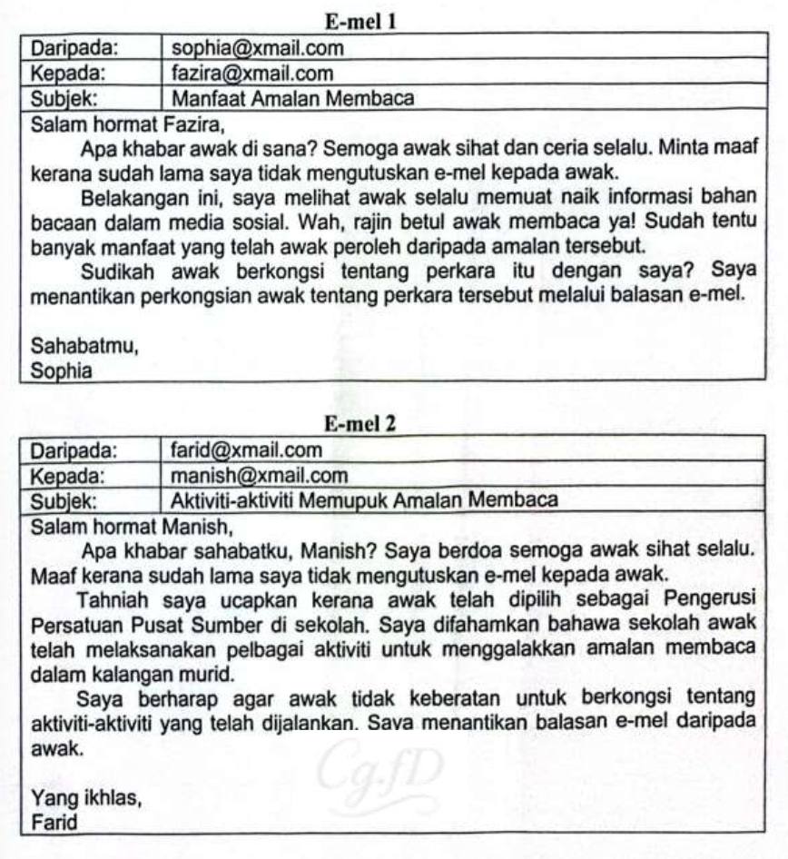 Soalan Bahagian A BM Selangor 2025