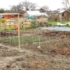 new allotment plot being marked out