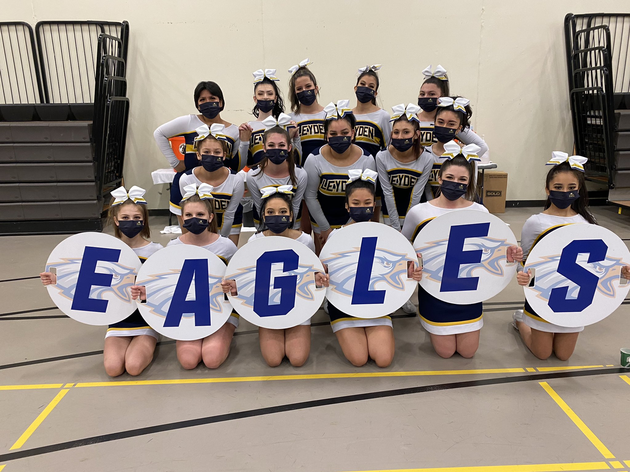 Custom team cheer sign set for gameday spirit
