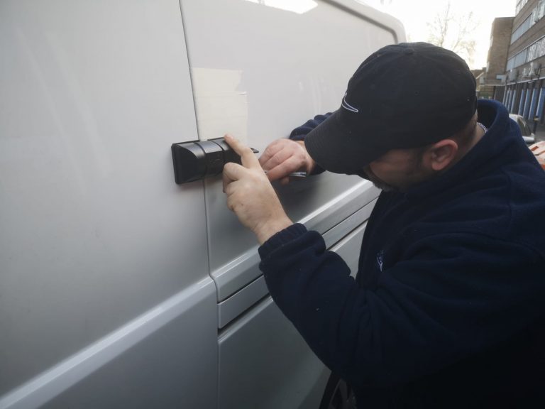 This slam lock is just one way to protect your van