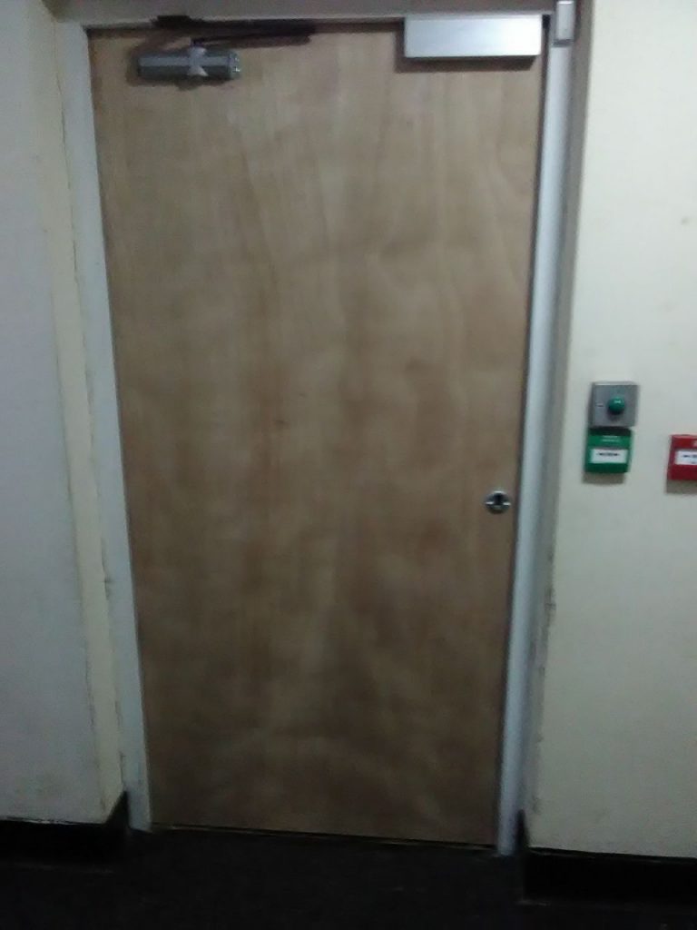 null Case study: emergency door replacement