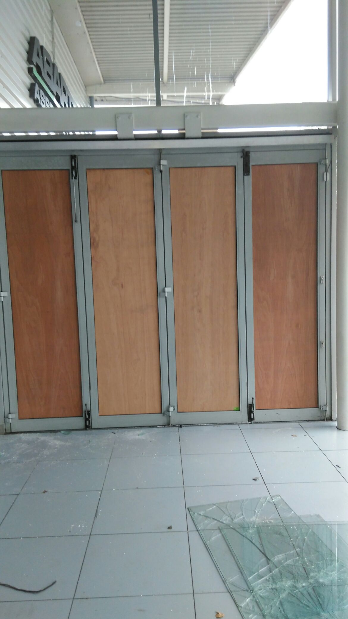 null Door boarding up