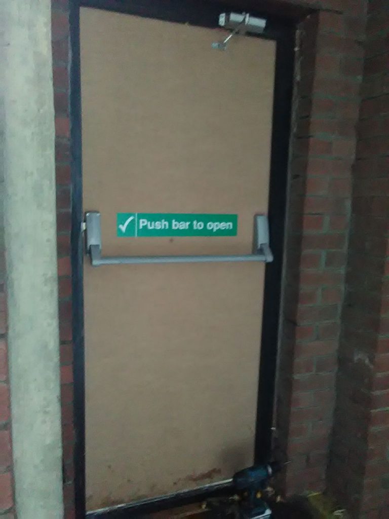 null Case study: emergency door replacement
