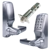 CODELOCKS CL5040 Battery Operated Electronic Digital Lock Brushed Steel With Adjustable Latch