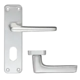 ZOO Lever Handle On Oval Lock Backplate