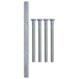 NORDAN NTech Villa Balcony Door Fixing Pack 140mm Spindle & Screws