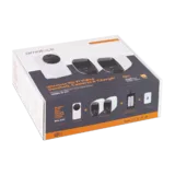 AMALOCK DB801 Wireless Doorbell & Chime Kit With 2 x White CAM200A Camera, Battery Charger And Rechargeable Batteries