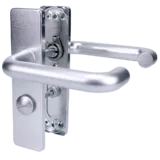 ZOO Return To Door Lever Handle Bathroom Privacy Backplate FD30/60