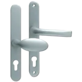 MILA Prolinea 92/62 Offset Lever/Pad UPVC Furniture - 240mm Backplate