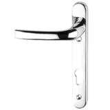 ASEC 92 Lever/Lever UPVC Furniture - 220mm Backplate