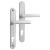 Greenteq Alpha 92 Lever/Lever UPVC Furniture - 250mm Backplate