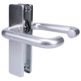 ZOO Return To Door Lever Handle On Latch Backplate FD30/60