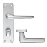 ZOO Lever Handle On Bathroom Privacy Backplate Handle