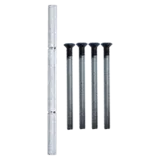 NORDAN NTech Villa Balcony Door Fixing Pack 140mm Spindle & Screws