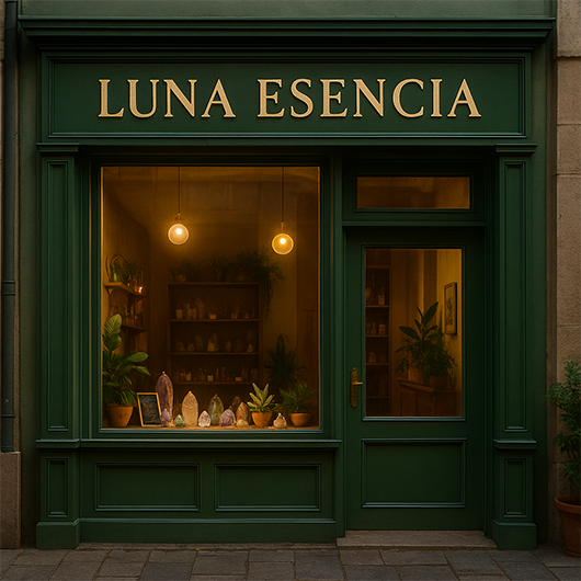 Frente del local Luna Esencia – Boutique Holística