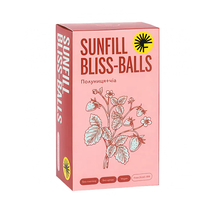 Цукерки Bliss-Balls Полуниця Чіа