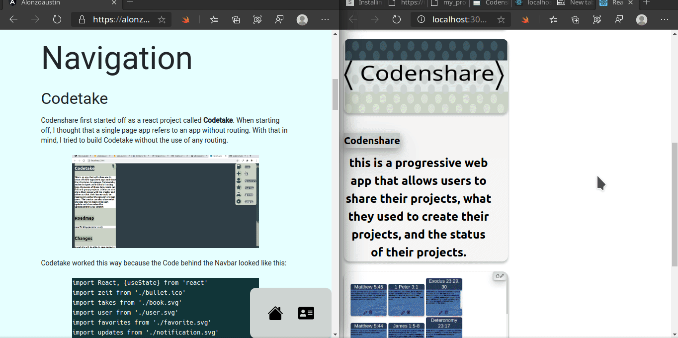 markdown editor in action