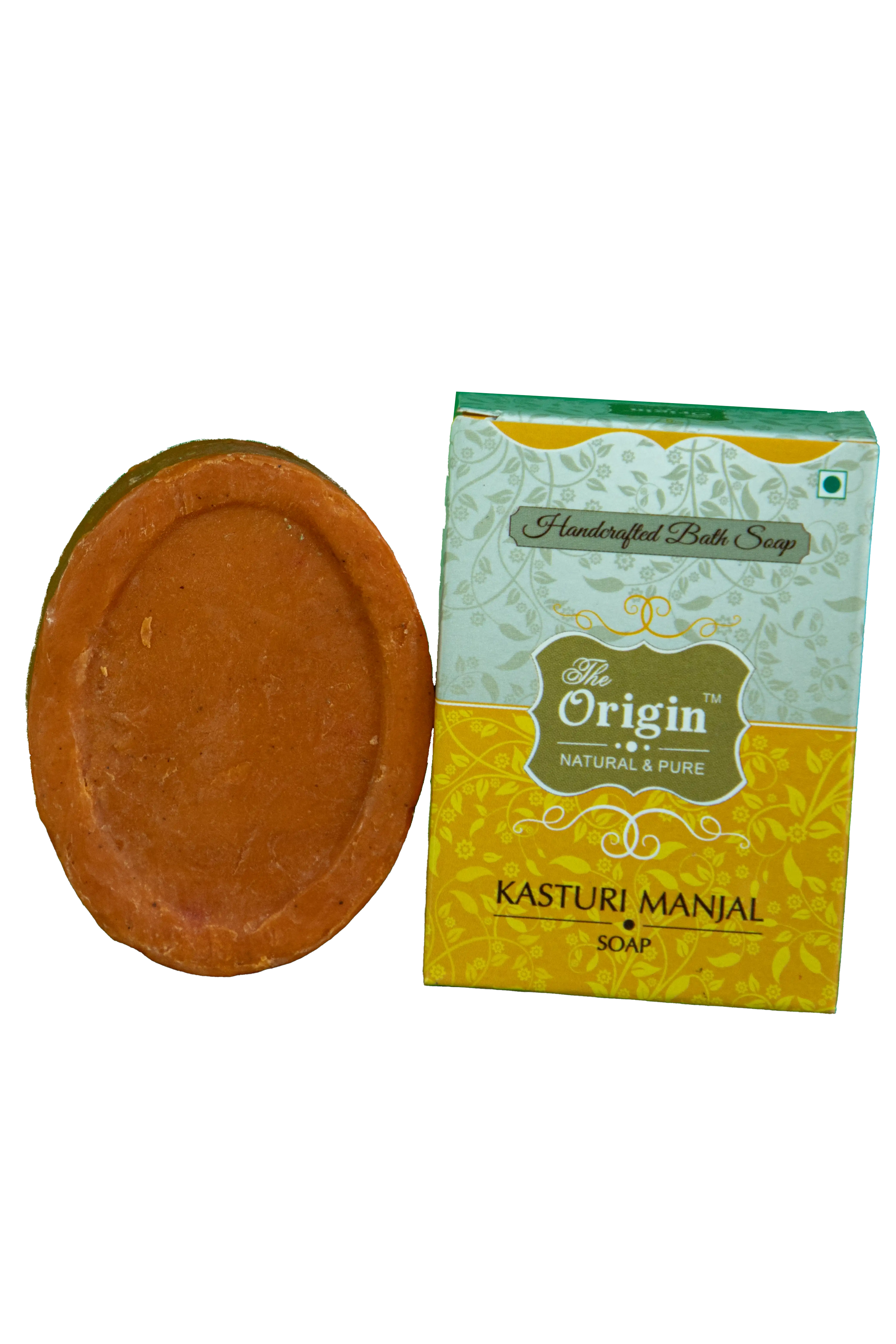 Kasturi Manjal Organic Handmade Origin Soap 75g (Pack of 8)