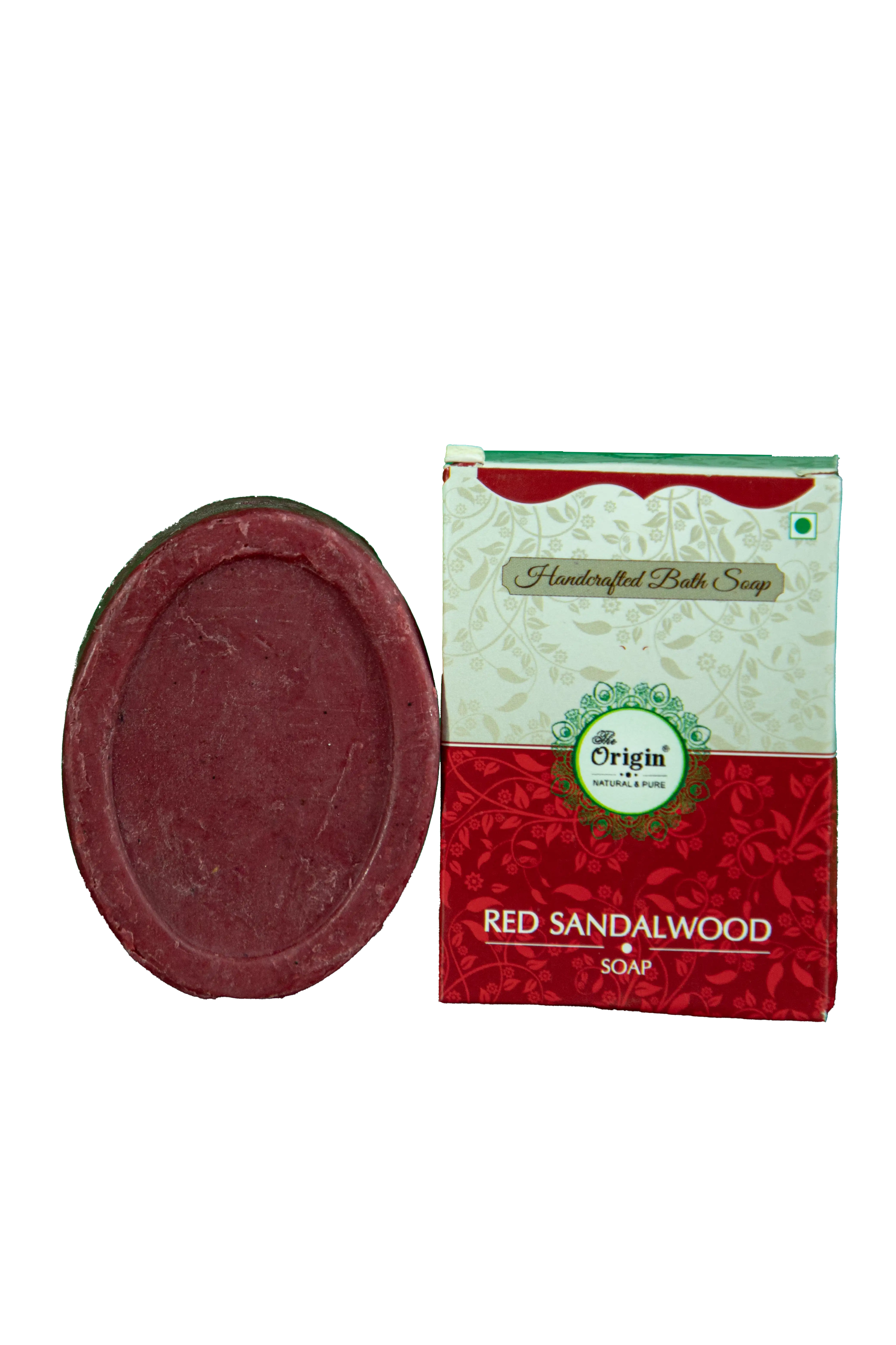 Red Sandal Wood Organic Handmade Origin Soap 75g (Pack of 8)