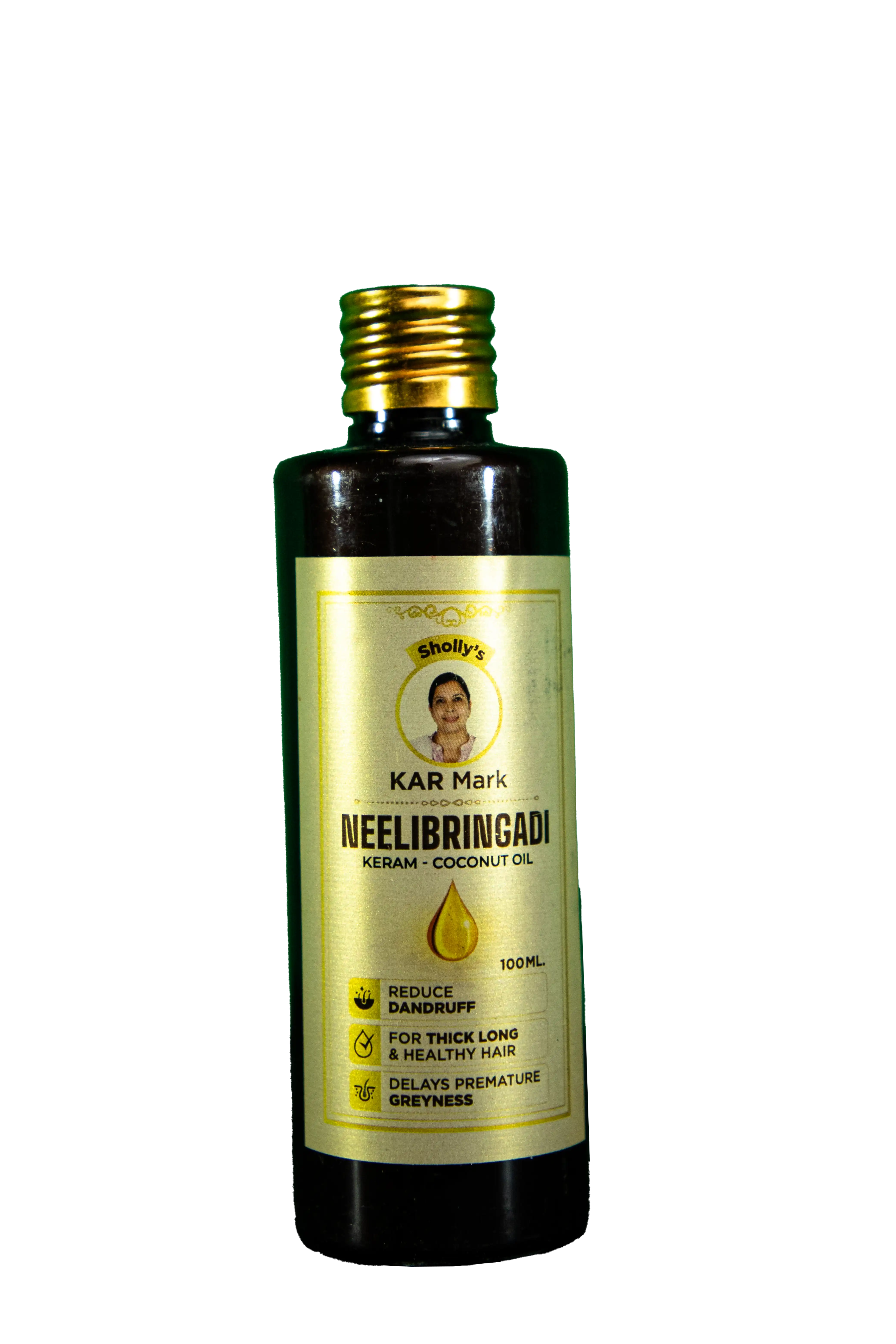 KAR Mark (kalan ayur ratnam) Neelibringadi Keram 100 Ml| Daily Hair Oil With Bringaraj, Neeli, Karnasphota And Amla | Coconut Oil Base