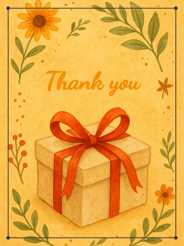 Thank you digital greeting card