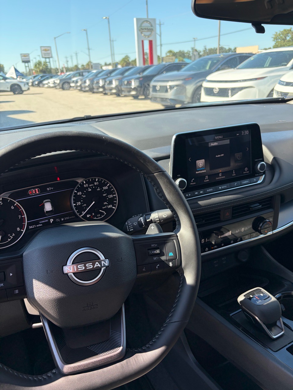 2026 Nissan Rogue SV — Deep Ocean Blue Pearl interior and detail view 13, for sale at Cbrasfield 36 in Lake City, FL