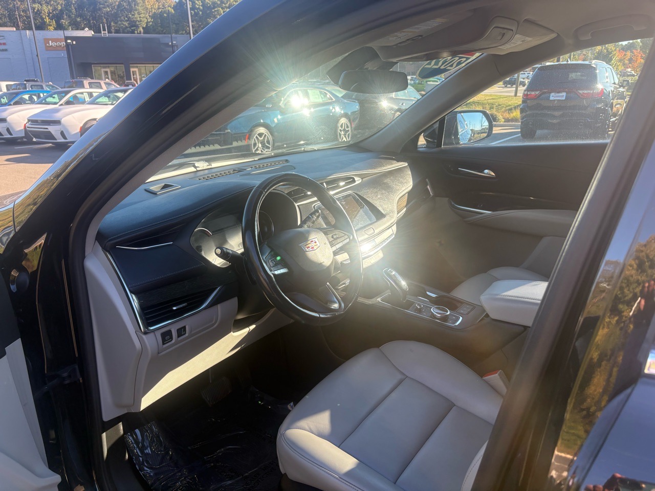 2022 Cadillac Xt4 Premium Luxury — Black exterior view 8, for sale at Jkhc 8889 in Hillsborough, NC