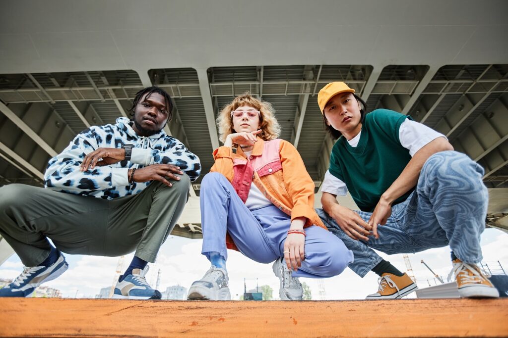 Represent luxury streetwear featuring modern styles, premium clothing, stylish sneakers, and versatile everyday outfits.