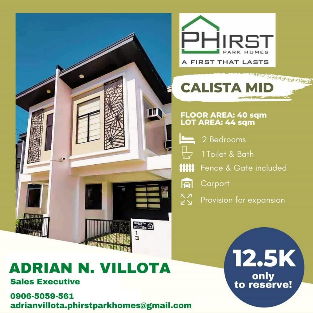 PHirst Park Homes - Calista Mid — Philippines, 