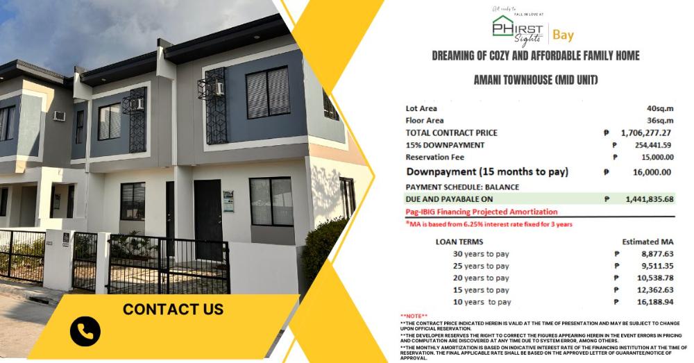 Phirspark Homes - Townhouse Amani Series — Philippines, 