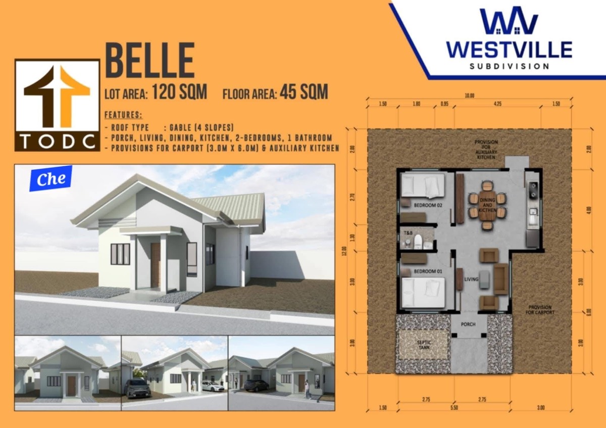 Westville Subdivision- Single Dettached 2BR ( Belle Luxxe Model)  — Philippines, 