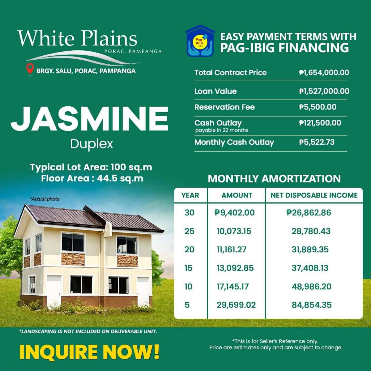 White Plains - Single Attached ( Jasmine Model) in Philippines, 