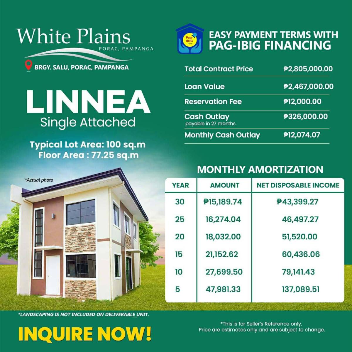 White Plains - Single Attached ( Linnea Model) in Philippines, 