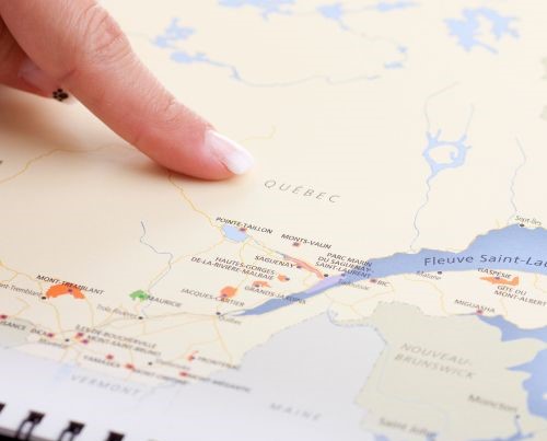 Map of Quebec Province