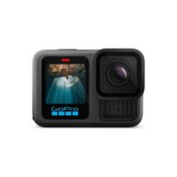 GoPro HERO13 Black - Câmera de ação à prova d'água 10m, 5.3K60, HLG HDR, 27MP, HyperSmooth 6.0, GPS, Wi-Fi 6, Detecção Automática das lentes HB-Series
