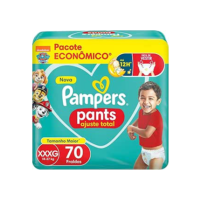 Fralda Pampers Pants Ajuste Total Tamanho XXXG 70 Unidades