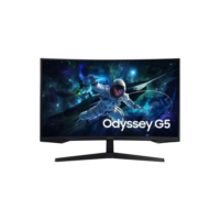 Monitor Gamer Samsung Odyssey G5 32'', Qhd, 165hz, 1ms, Freesync, Hdmi, Dp Preto