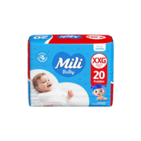 Mili Fralda Baby Jumbo Xxg - 20 Unidades