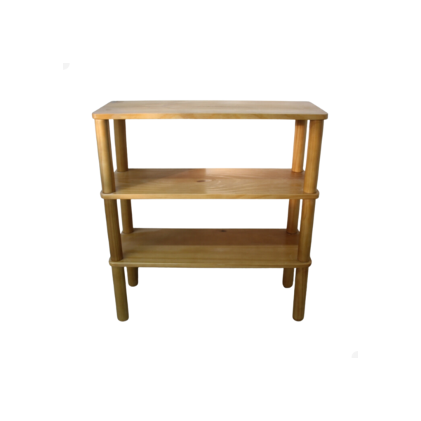 Móvel Organizador Sapateira 65x60x23 com 3 Repartições em Madeira Fácil De Montar