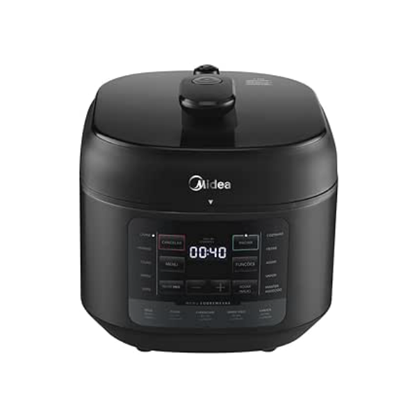 Panela de Pressão Elétrica 5L NutriPro Preta Midea 127V