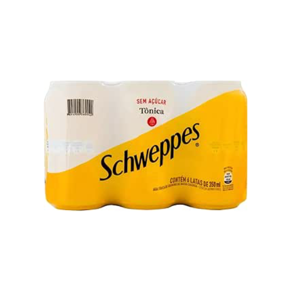 Pack de Schweppes Tônica Sem Açúcar 350ml 6 unidades