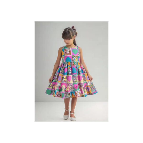 Vestido Infantil Inspirado No Bobbie Goods Livro De Colorir