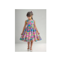 Vestido Infantil Inspirado No Bobbie Goods Livro De Colorir