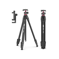Tripé de viagem ULANZI Ombra MT-55, tripé de câmera profissional de 158 cm, alumínio, carga máxima de 8 kg, compatível com filmadora Nikon Canon DSLR, suporte de telefone incluído