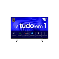 Smart TV 75” Samsung 75DU7700 LED Processador Crystal 4K, Gaming Hub, AI Energy Mode, Alexa built-in, Wi-Fi, Bluetooth, USB e HDMI